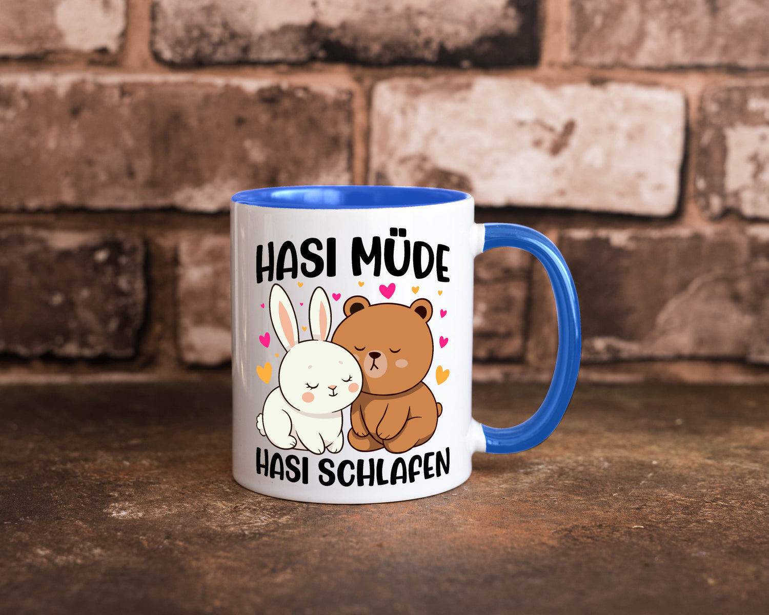 Hasi Müde | schlafen Kaninchen Häschen v2 lustiger Spruch Geschenk Humor