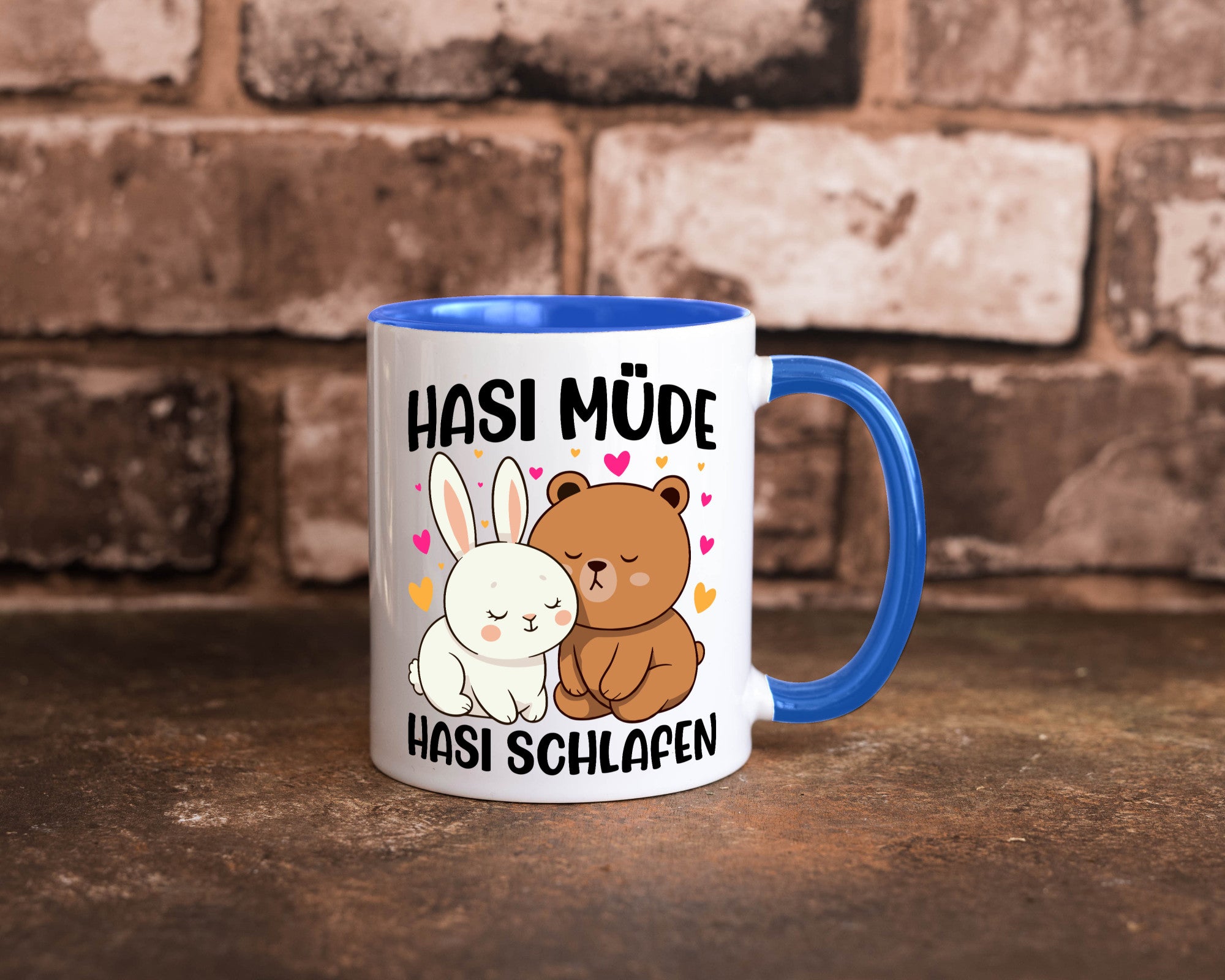 Hasi Müde | schlafen Kaninchen Häschen v2 lustiger Spruch Geschenk Humor