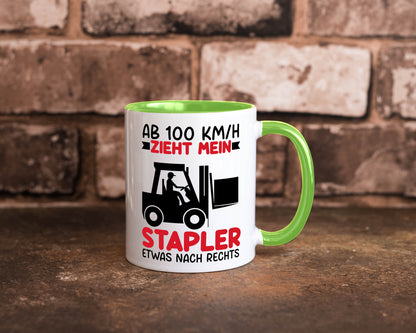 Stapler zieht nach Rechts | Staplerfahrer Arbeit Geschenkidee Kollegen Büro
