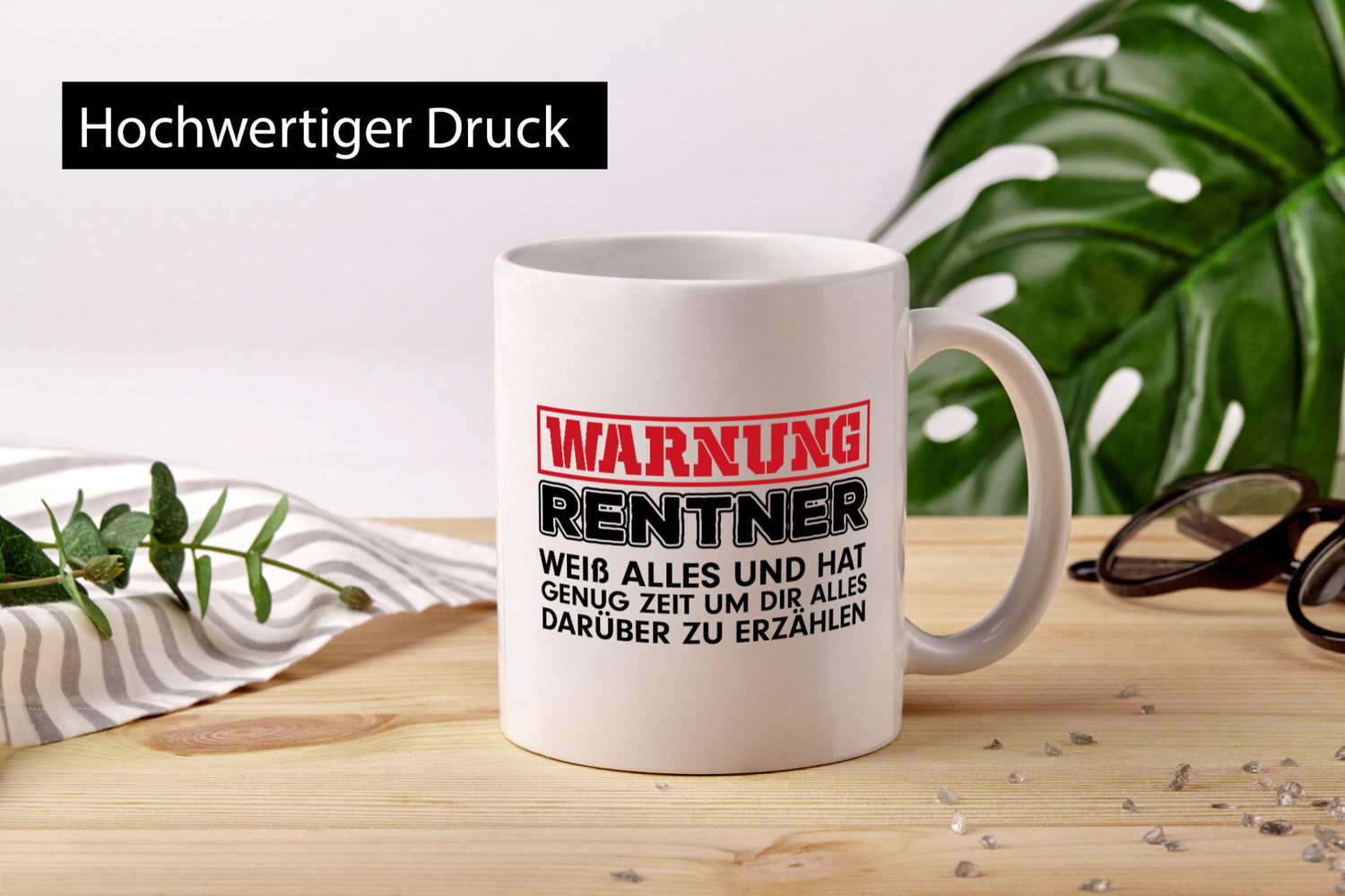 Rentner weiß alles | Rente Tasse Ruhestand Humor lustig Jubiläum Geschenk