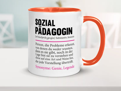 Sozialpädagogin | Spruch lustig Humor Pädagogin v2 Geschenkidee Geschenk Tasse