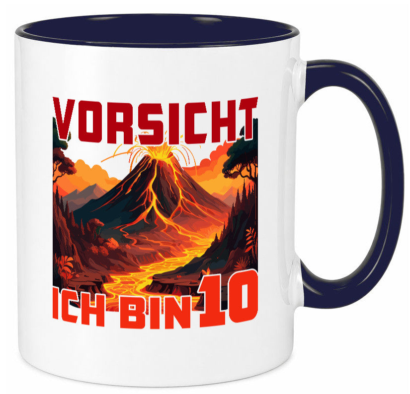 10. Geburtstag | 10 Jahre Vulkanausbruch Vulkan Humor Geschenkidee Tasse