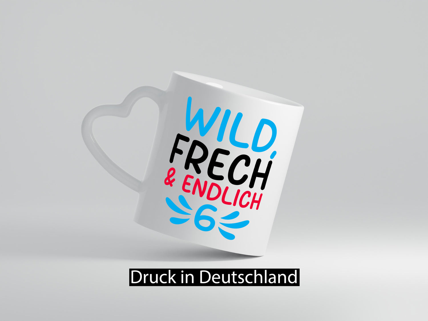 6. Geburtstag | 6 Jahre Wild &amp; Frech Humor Geschenkidee Tasse