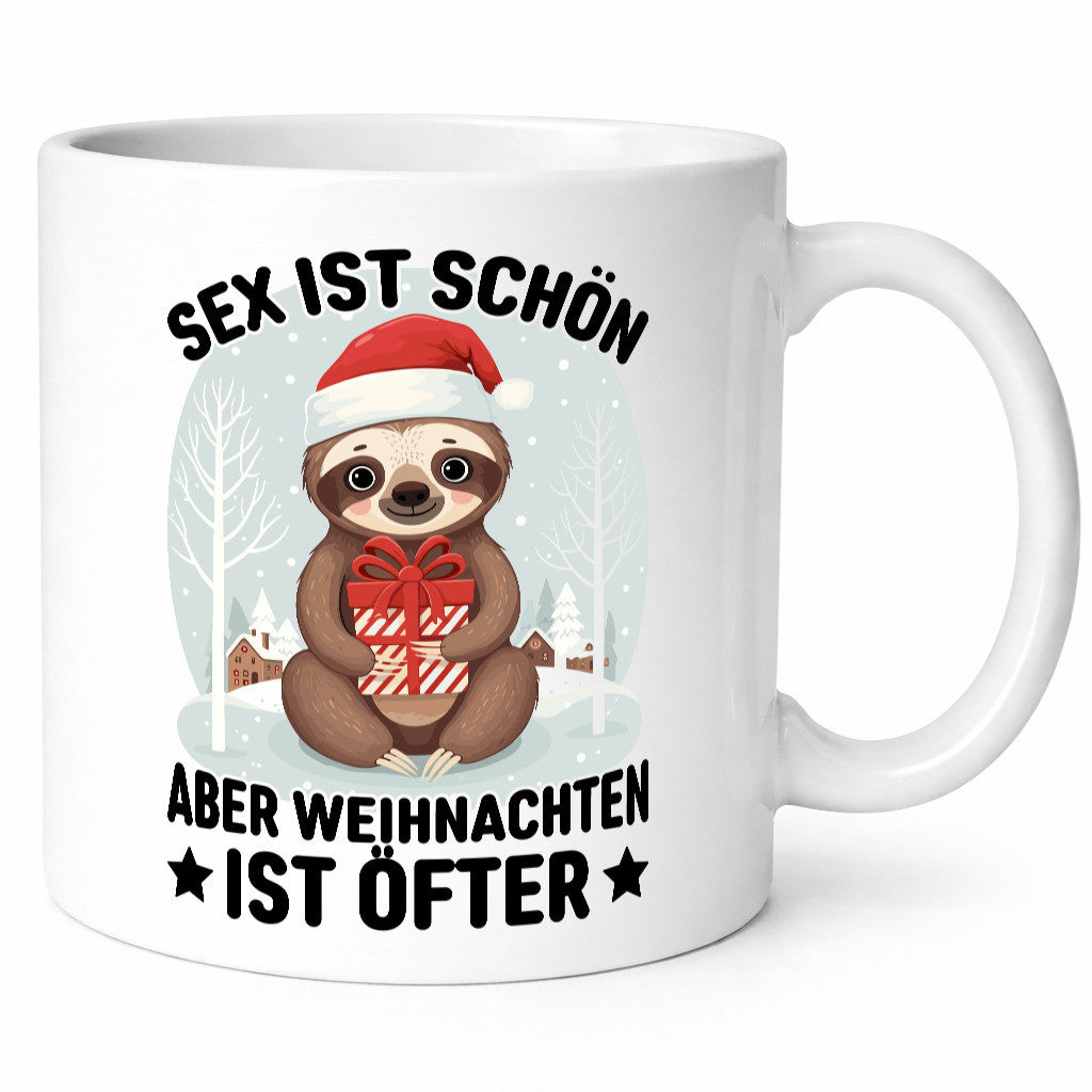 Sex ist schön aber Weihnachten öfters | lustiger Spruch Geschenk Humor