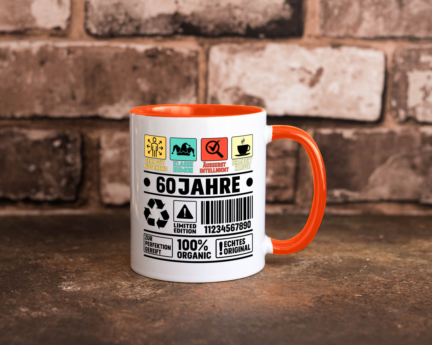 60. Geburtstag | 60 Jahre Humor Limited Edition Geschenkidee Tasse