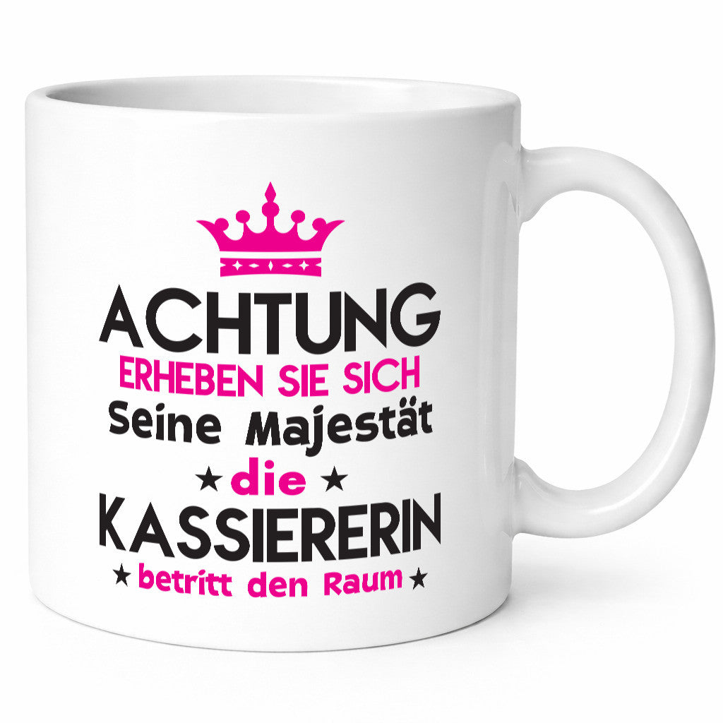 Seine Majestät Kassiererin lustig Humor Geschenkidee Geschenk Tasse