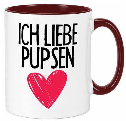 Ich liebe Pupsen Geschenkidee Humor Tasse