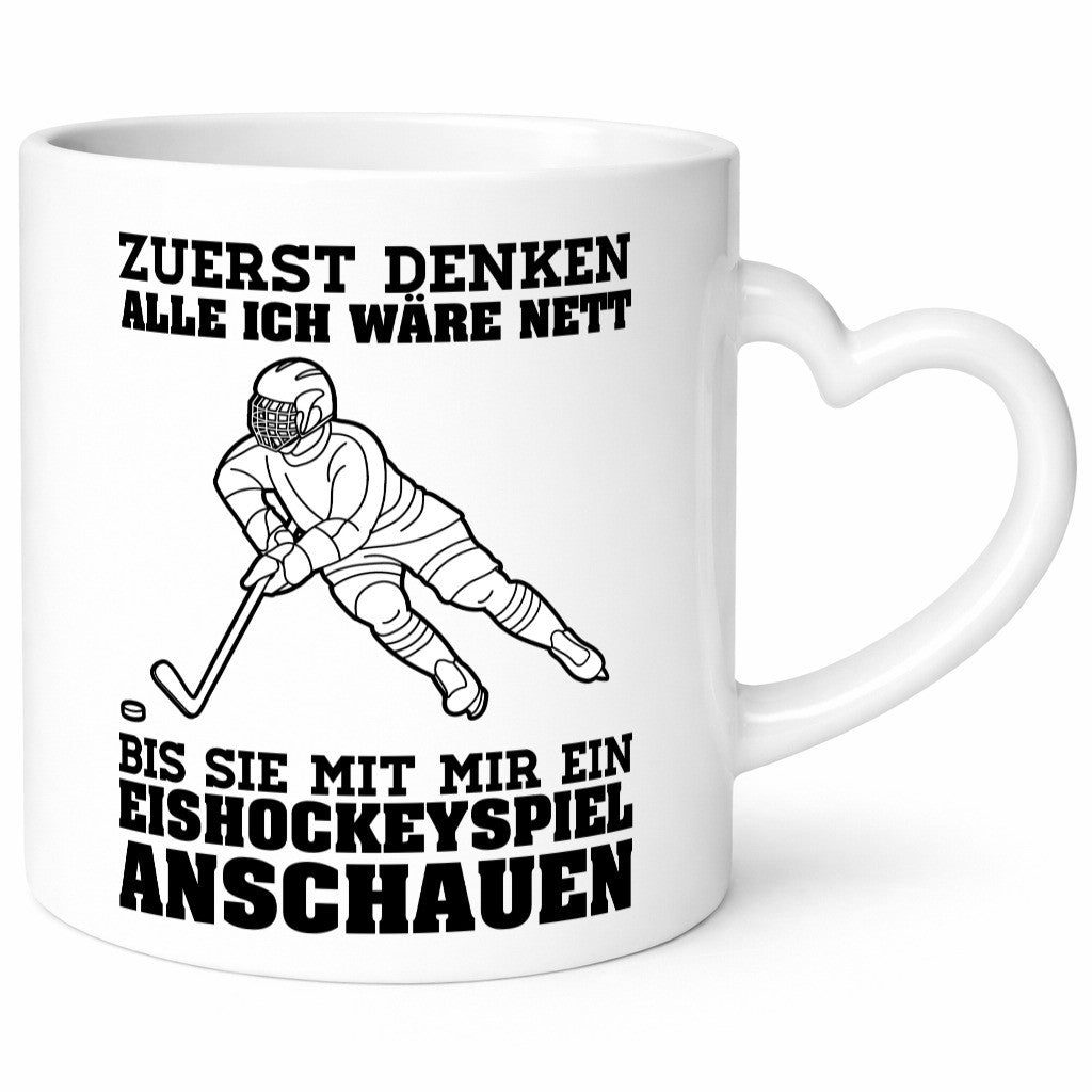 Eishockeyspiel | Eishockeyfan Tasse Eishockeyspieler Humor Geschenkidee