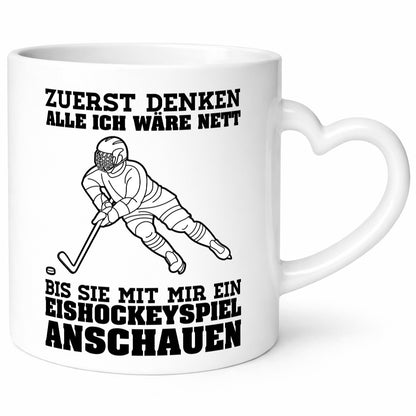 Eishockeyspiel | Eishockeyfan Tasse Eishockeyspieler Humor Geschenkidee