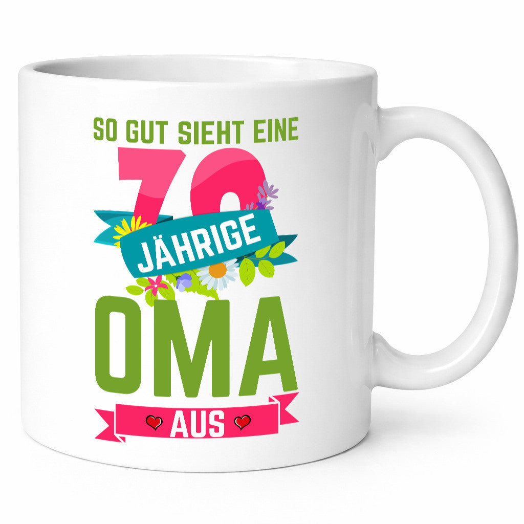 70. Geburtstag | 70 Jährige Oma Großmutter Geschenkidee Familie Humor Tasse