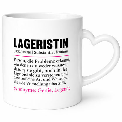 Lageristin | Spruch Beruf Lager Arbeiterin Geschenk Arbeit Kollegen Büro