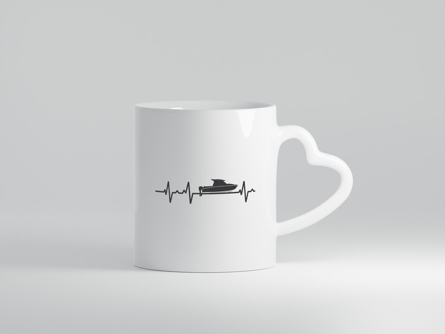 Motorboot Herzschlag | Boot fahren Kapitän Wasser Humor Geschenkidee Tasse