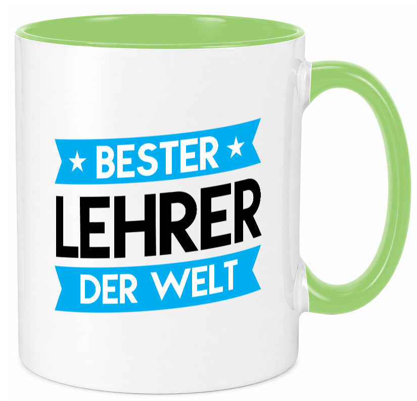 Bester Lehrer | Schule Beruf Schüler Geschenkidee Arbeit Kollegen Büro Humor Tasse