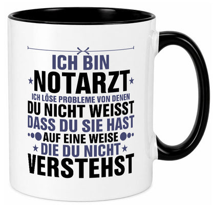 Löse Probleme: Notarzt | Arzt v2 Geschenkidee Humor Tasse