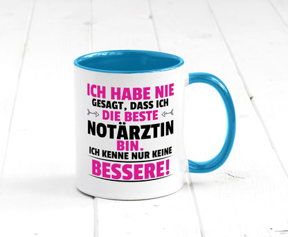 Die Beste Notärztin | Ärztin Humor Geschenkidee Tasse