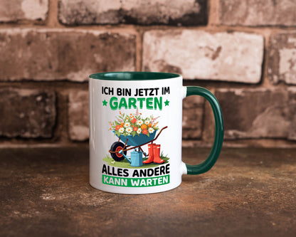 Im Garten alles andere kann warten | Gärtner Gartenarbeit Geschenk Arbeit