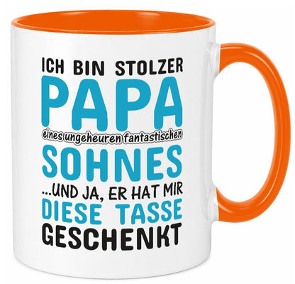 Stolzer Papa | Vater Tasse Fantastischer Sohn Humor Geschenk Familie