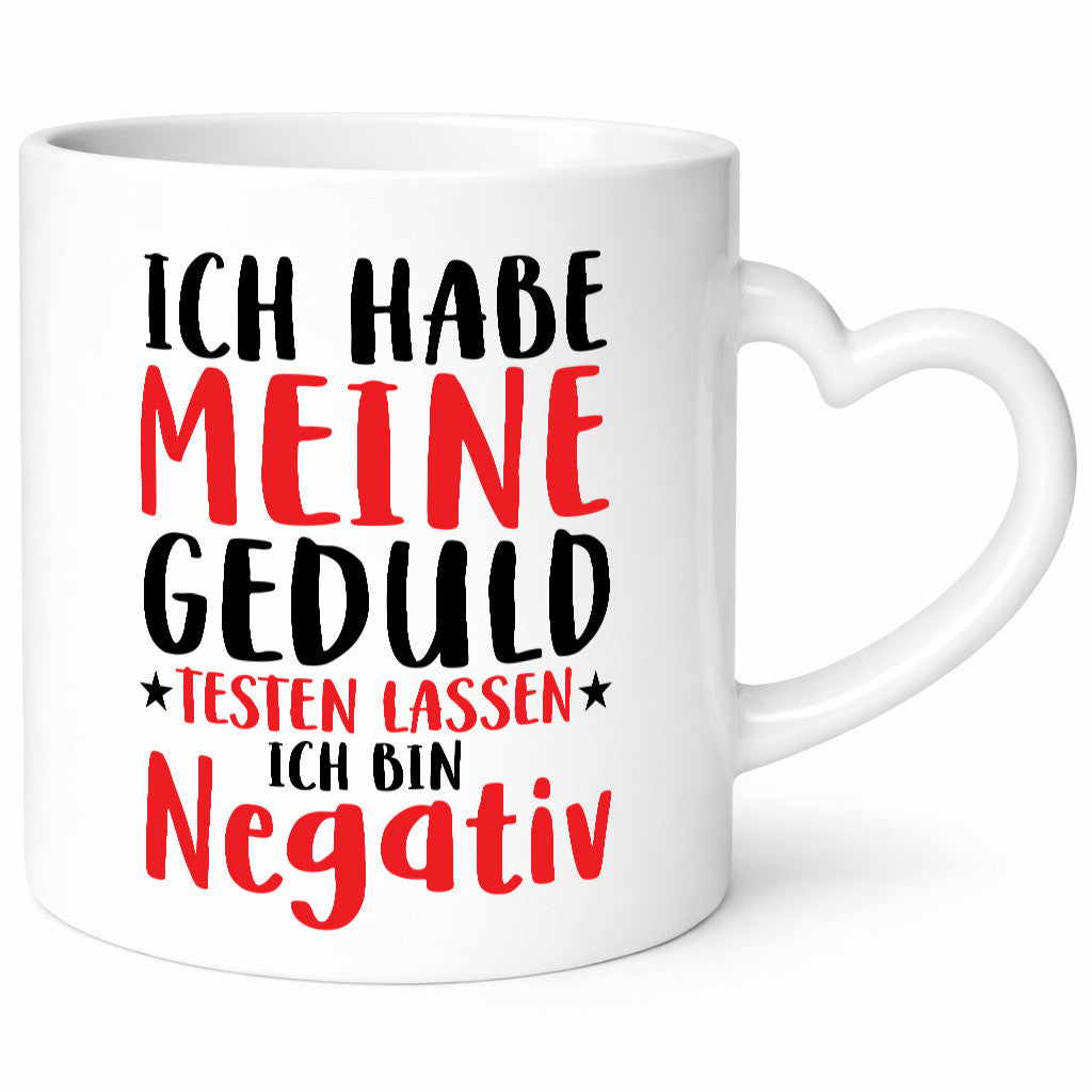 Geduld negativ | Geduldsfaden keine Nerven ungeduldig Humor Geschenkidee Tasse