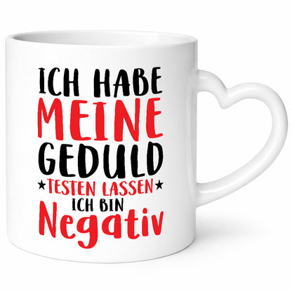 Geduld negativ | Geduldsfaden keine Nerven ungeduldig Humor Geschenkidee Tasse