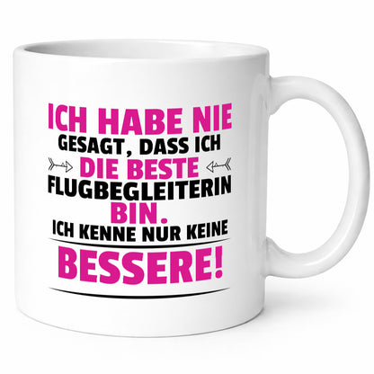 Die Beste Flugbegleiterin | Stewardess Flughafen Humor Geschenkidee Tasse