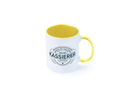 Geprüft und sicher: Kassierer lustig Humor Geschenkidee Geschenk Tasse