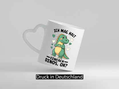 Ich mag halt einfach dinos ok | Dinosaurier Dino Geschenkidee Humor Tasse
