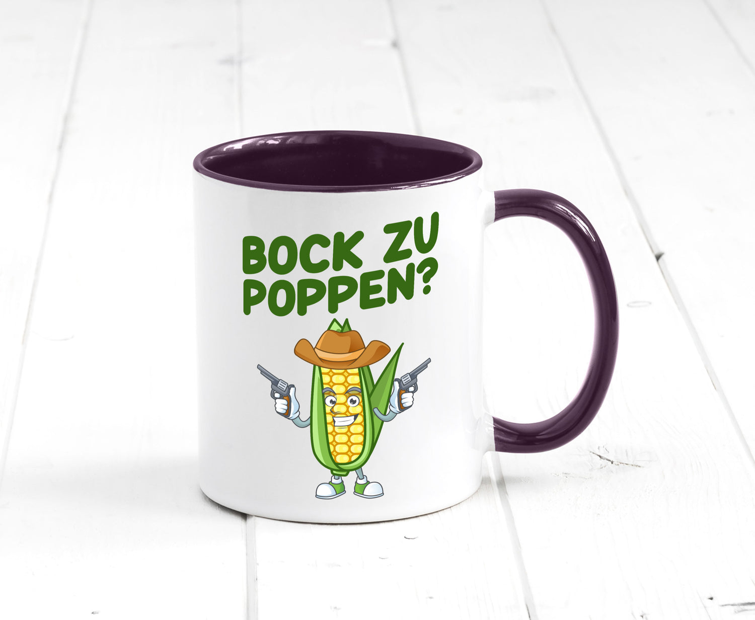 Bock auf Poppen | Mais Lustig Geschenk Humor Geschenkidee lustiger Spruch Tasse