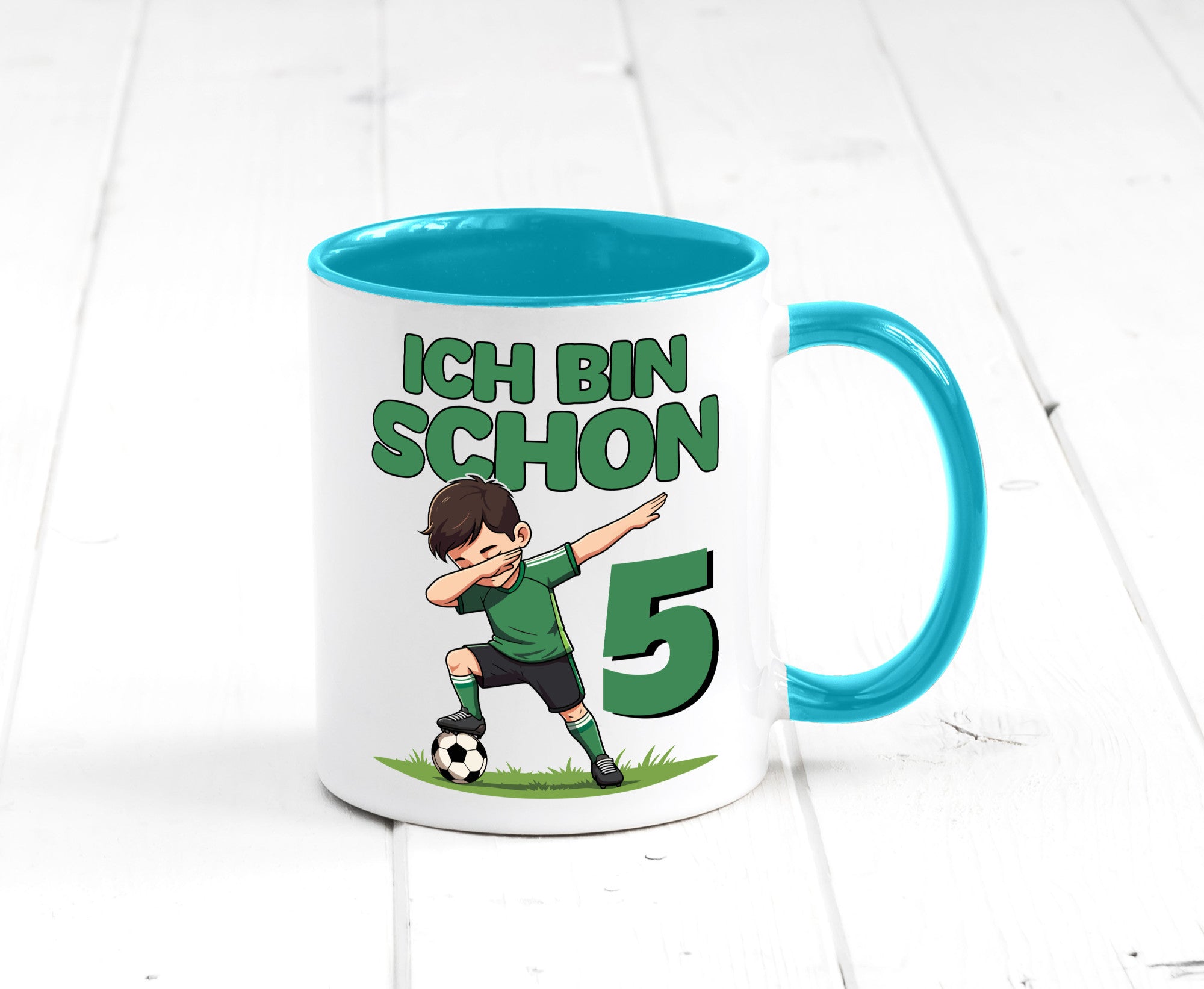 5. Geburtstag | 5 Jahre Fußballer lustiger Spruch Geschenk Geschenkidee Tasse