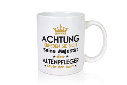 Seine Majestät Altenpfleger | Pflegepersonal Altenheim Humor Geschenkidee Tasse