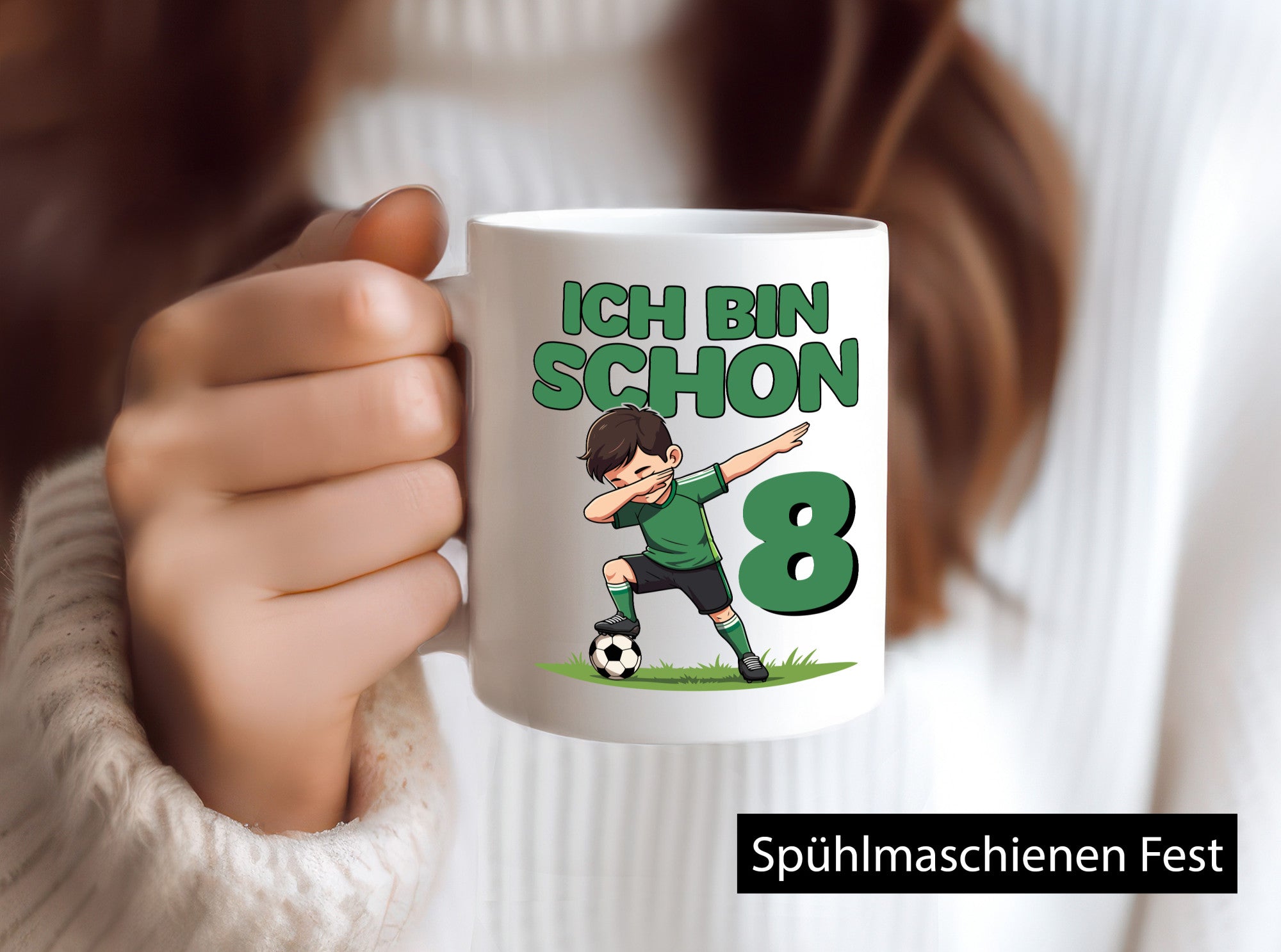 8. Geburtstag | 8 Jahre Fußballer Humor Geschenkidee Tasse