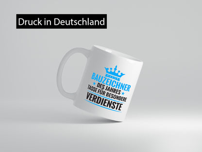 Besonderer Verdienst: Bauzeichner | Zeichner lustiger Spruch Geschenk Humor