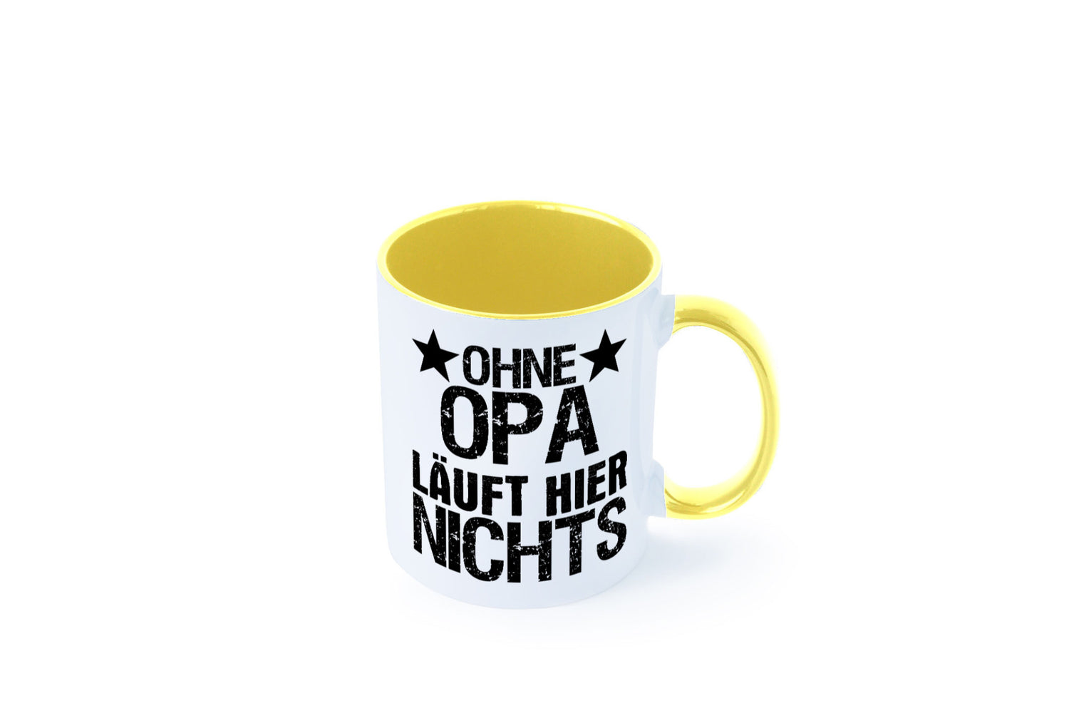 Ohne Opa läuft hier nichts | Sterne Geschenkidee Familie Humor Tasse