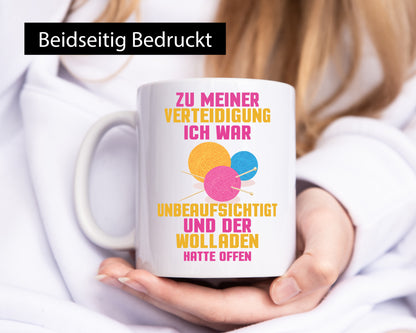 Wolladen hatte Offen | Wolle Häkeln Geschenk Humor Geschenkidee lustiger Spruch