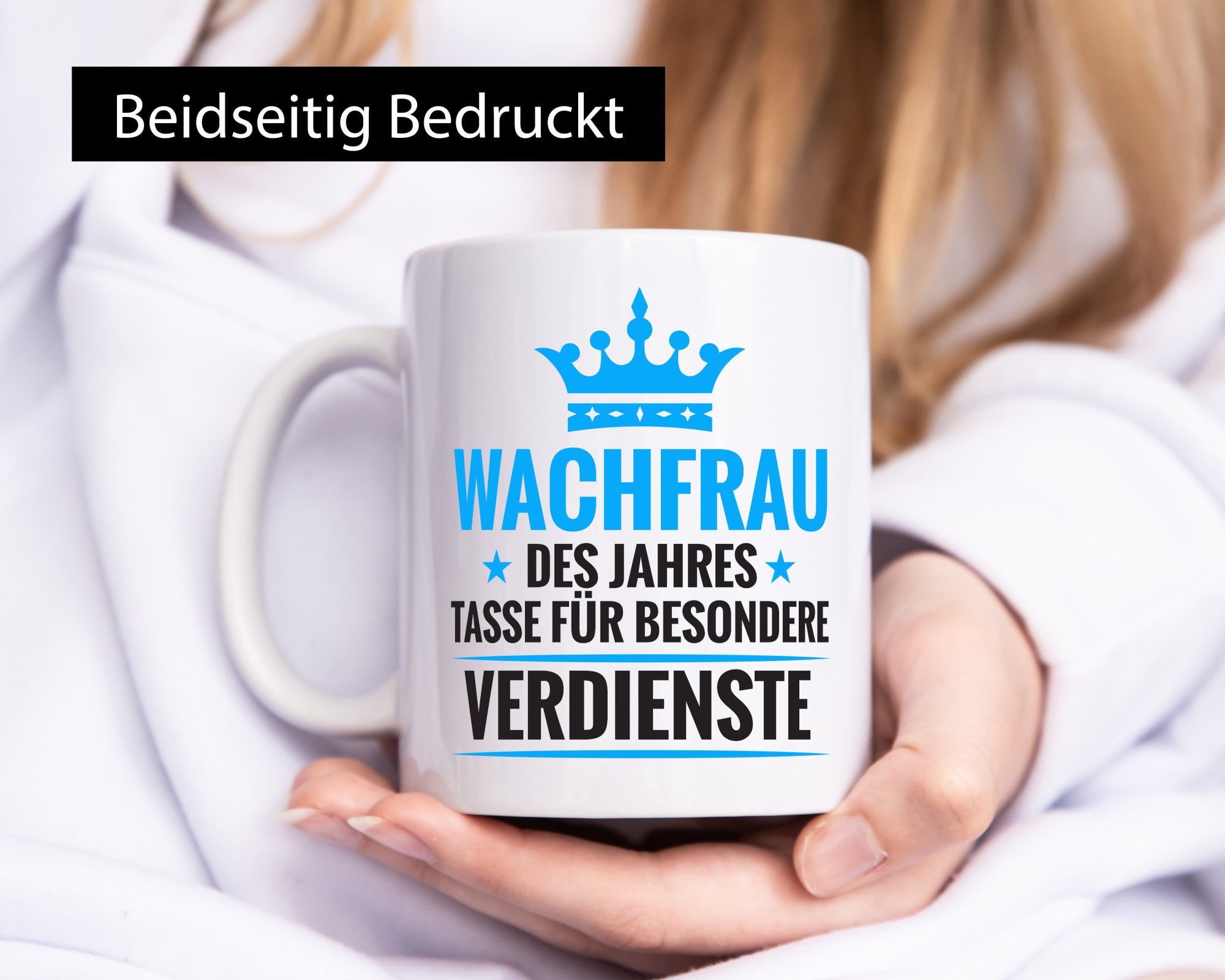 Besonderer Verdienst: Wachfrau | Wachpersonal Nachtwächter Humor Geschenkidee