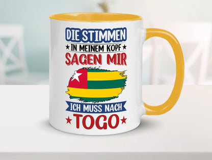 Togo | Urlaub Stimmen in meinem Kopf Traumland Humor Geschenkidee Tasse