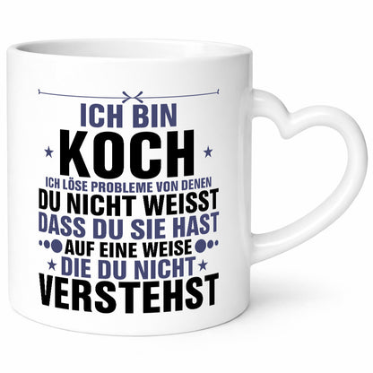 Löse Probleme: Koch | Chefkoch v2 Geschenk Arbeit Kollegen Büro lustiger Spruch
