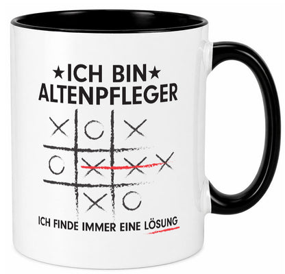 Lösung finden: Altenpfleger | Pflegepersonal v2 lustiger Spruch Geschenk Humor