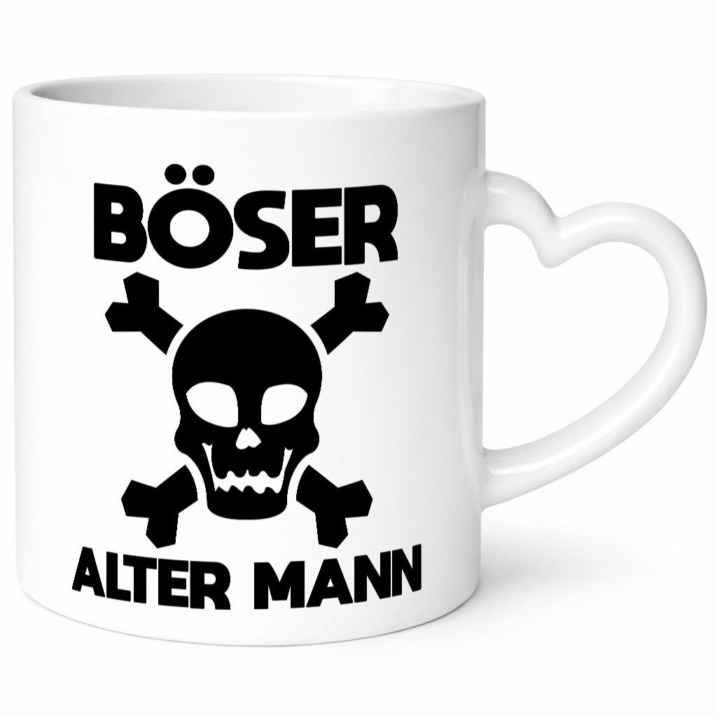 Böser alter Mann | Totenkopf Humor Geschenkidee Tasse