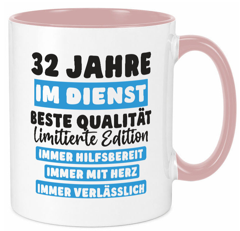 32 Jahre im Dienst | Jubiläum Arbeit v6 Geschenk Kollegen Büro lustiger Spruch