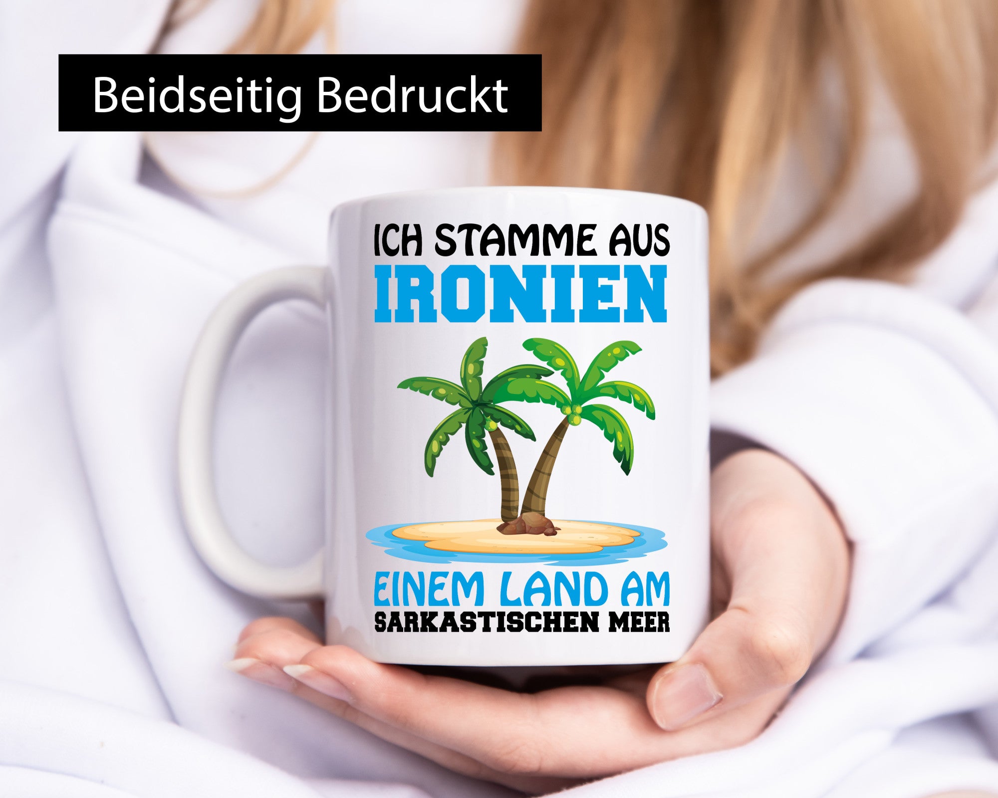 Am Sarkastischen Meer Geschenkidee Humor Tasse