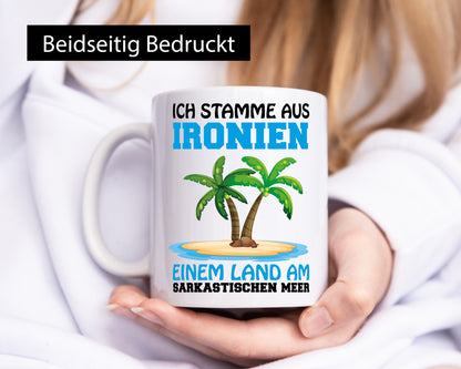 Am Sarkastischen Meer Geschenkidee Humor Tasse