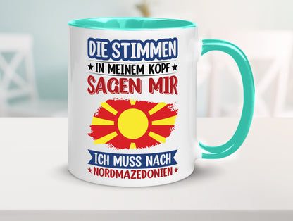 Nordmazedonien | Urlaub Stimmen in meinem Kopf Geschenk Humor Geschenkidee