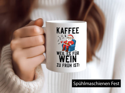Kaffee | Wein Weihnachten Weihnachtsmann Santa Claus Geschenk Humor