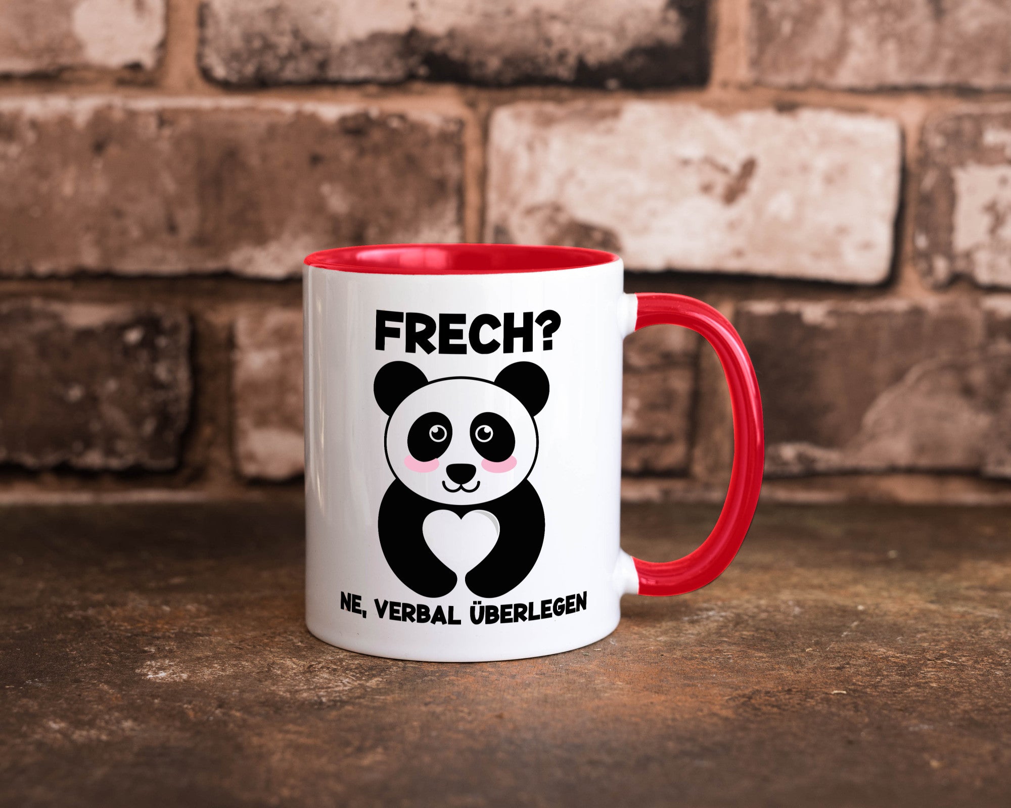 Frech | Verbal überlegen süßer Pandabär kecker Spruch lustiger Geschenk Humor