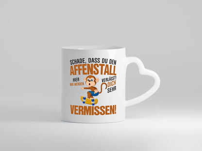 Glückwunsch zur Flucht | Affenstall Arbeitskollegen Affe Geschenk Arbeit