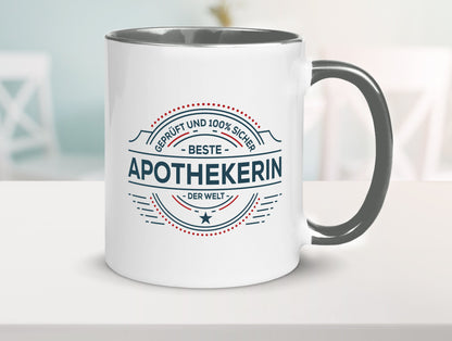 Geprüft und sicher: Apothekerin | Apotheke Pharmazie lustig Humor Geschenkidee