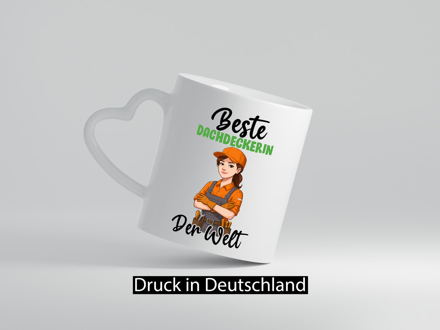 Beste Dachdeckerin | Dachbau Hausbau v2 Geschenkidee Humor Tasse