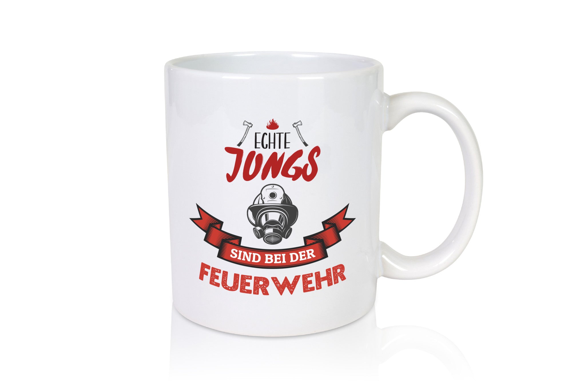 Echte Jungs sind bei der Feuerwehr | Feuerwehrmann lustiger Spruch Geschenk