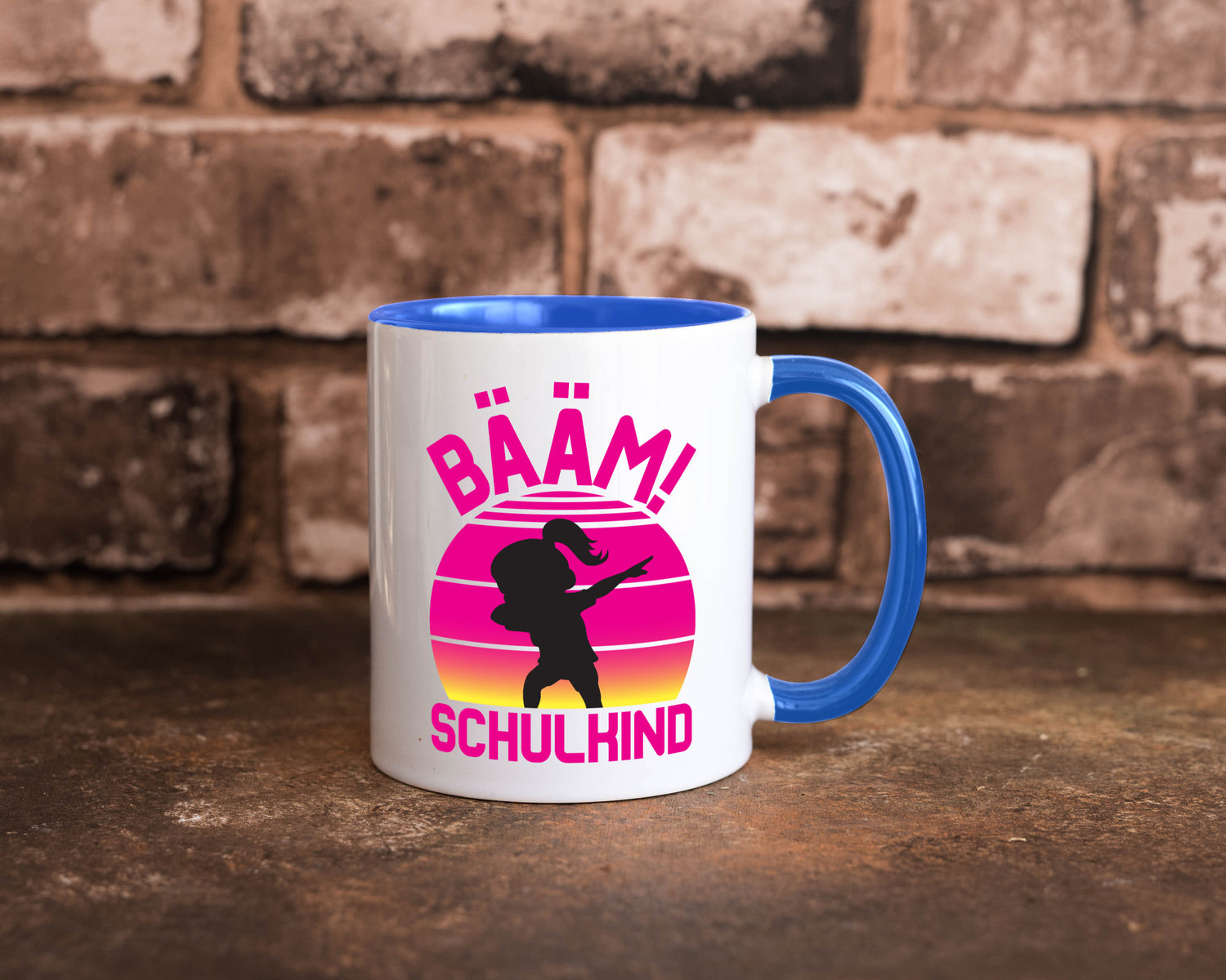 Bääm Schulkind | Einschuldung Schulanfang Geschenkidee Humor Tasse