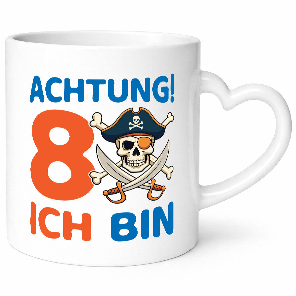 8. Geburtstag | 8 Jahre Pirat Geschenk Geschenkidee lustiger Spruch Tasse